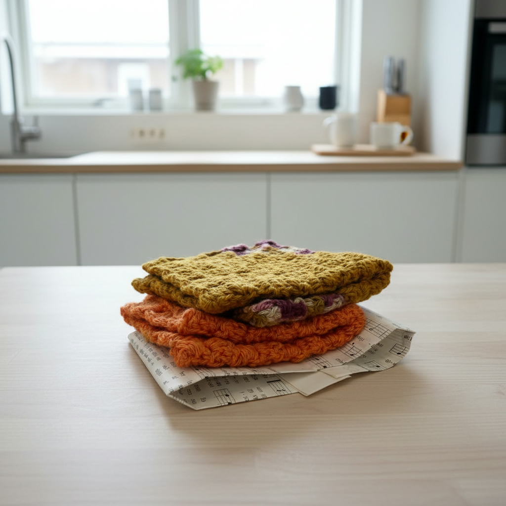 Prjónaðar eldhústuskur - Image 2