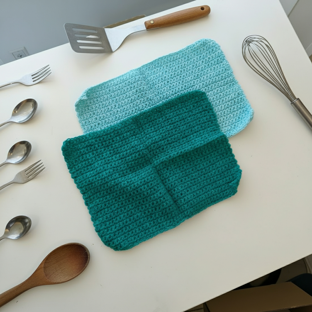 Prjónaðar eldhústuskur - Image 2