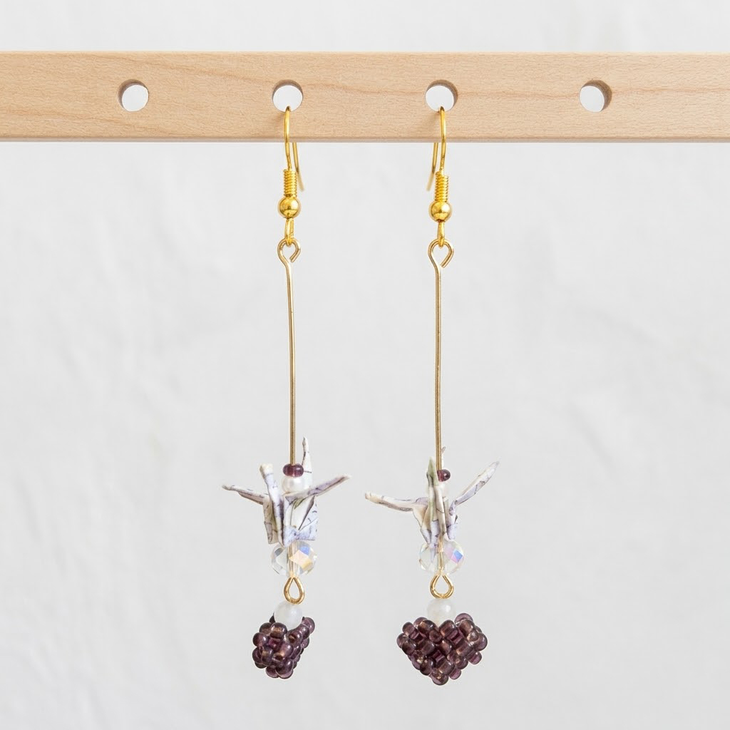 Origami hjartaeyrnalokkar